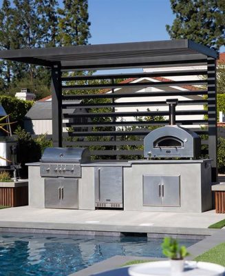 modern-outdoor-kitchen-by-pool-in-backyard